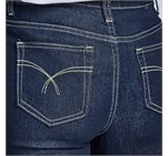 Ladies Fashion Denim Jeans Dark Blue